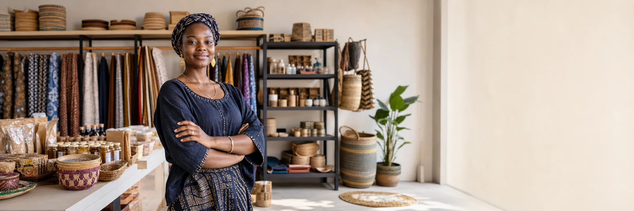 Merchant using SunuBiz Shop to operate a digital storefront